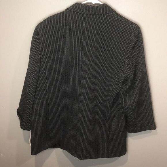 Bar III Pinstripe Open-Front Blazer women’s size XL - Picture 3 of 8